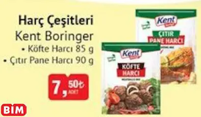 KENT BORİNGER  HARÇ ÇEŞİTLERİ
